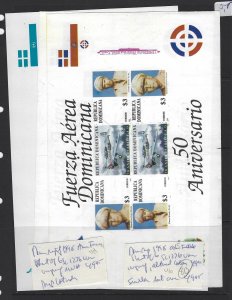 Dominican Republic 1998 Air Force Sheet of 6 SC 1276 Imperf MNH (1gur)