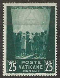 Vatican 77, mint, hinged. 1942. (V18)