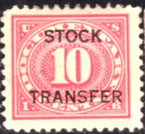 US Stamp #RD5 Used - PHABULOUS REVENUE ISSUE - 'STOCK TRANSFER'