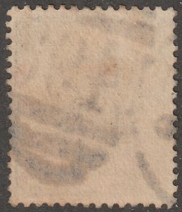 Great Britain, stamp, Scott#122, used, hinged, one shilling,