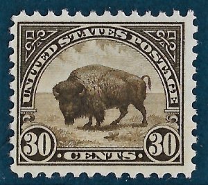 US 1923 Sc. #569 very, very lightly hinged Cat. Val. $22.50