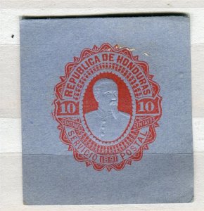 HONDURAS; 1890s early classic Embossed Postal Stationary PIECE mint