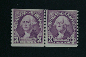 United States #721 Coil Line Pair MNH