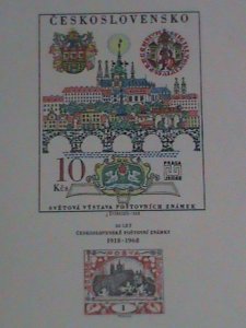 CZECHOSLOVAKIA STAMP:1968- SC# 1554- 50TH ANNIV: OF CZECHOSLOVAKIA POSTAGE- MINT