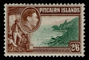 PITCAIRN ISLANDS GVI SG8, 2s 6d green & brown, M MINT. Cat £17.