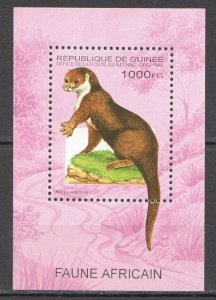 Wb195 1995 Guinea Otters African Fauna Wild Animals Bl Mnh