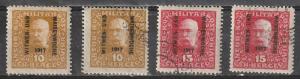 B11-12 Bosnia Mint & Used Semi-Postals