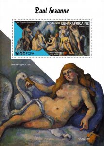 C A R - 2022 - Paul Cezanne - Perf Souv Sheet  - Mint Never Hinged