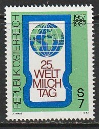 1982 Austria - Sc 1211 - MNH VF - 1 single - World Milk Day