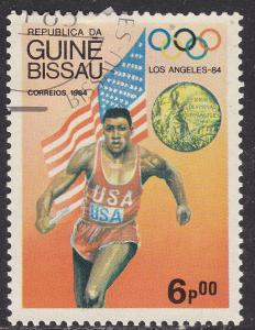 Guinea-Bissau 611  Flag, Medal & Olympic Winner 1984