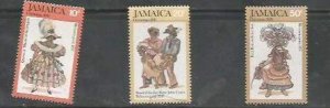 JAMAICA - 1976 - Costumes - Perf 3v Set - Mint Never Hinged