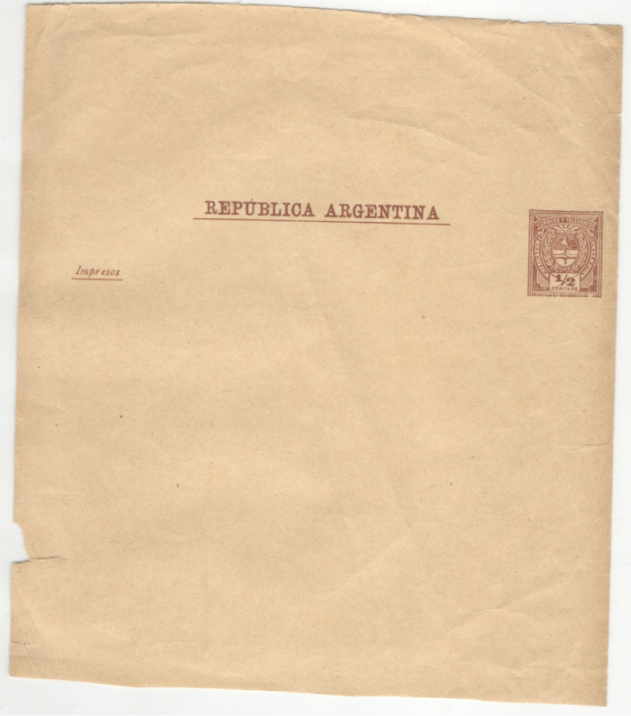 Argentina Telegraph Paper 1/2 Centavo  NICE