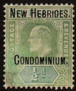 New Hebrides (Br.) 1 Mint hinged