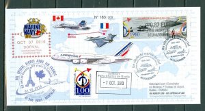 FRANCE to CANADA 2010 AIRBUS 380 SPECIAL FLIGHT LIMITED EDITION...VERY NICE