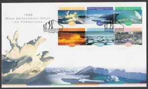 NEW ZEALAND ROSS DEPENDENCY 1998 Ice formations FDC........................Q672a