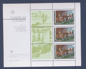 PORTUGAL MADEIRA - Scott 81a - MNH S/S - EUROPA - 1982