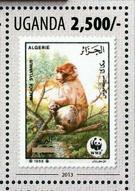 World Wildlife Stamp WWF Owl Monkey Wild Animals Aruba S/S MNH #3143-3146