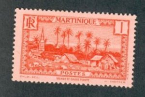 Martinique #133 Mint Hinged single