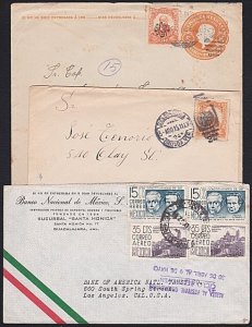 MEXICO 1915 etc 3 various covers - mixed condition.........................D5826
