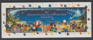 Christmas Island 212 Christmas Souvenir Sheet MNH VF