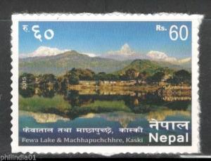 Nepal 2015 Tourism Fewa Lake Machhapuchchhre Kaski Place Self Adhesive MNH #2760