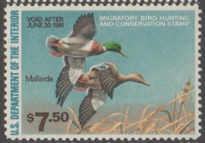 U.S. Scott #RW47 Duck Stamp - Mint NH Single