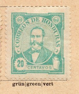 Honduras 1895 Early Issue Fine Mint Hinged 20c. NW-238163