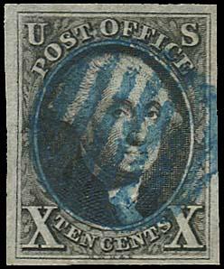 USA #2 1847 WASHINGTON 10
