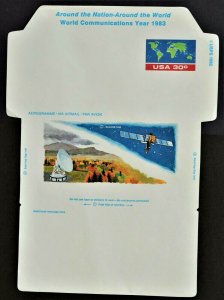 1983 US Sc. #UC56 air mail not folded letter sheet, mint, very good shape