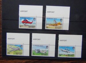 Alderney 1985 50th Anniversary of Alderney Airport set MNH 