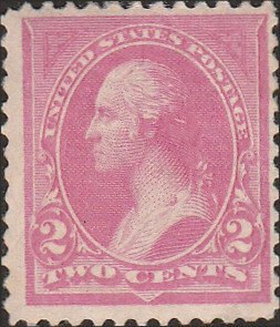 # 248 Pink Mint Hinged George Washington