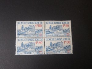 Tunisia 1927 Sc 114 BLK(4) MNH