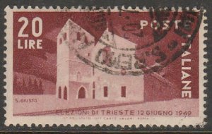 Italy 521, BASILICA OF St JUST, TRIESTE, USED. F-VF (131)