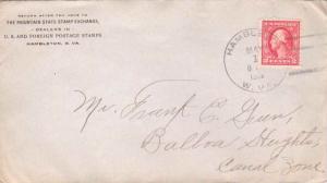 United States West Virginia Hambleton 1915 4b-bar  2c Washington Franklin to ...