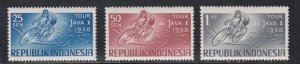 Indonesia # 465-467,  Bicycle Tour of Java,, Mint  NH, 1/2 Cat.