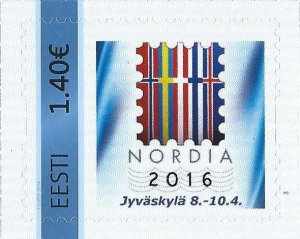 Estonia Estland Estonie 2016 International exhibition NORDIA Finland Stamp MNH