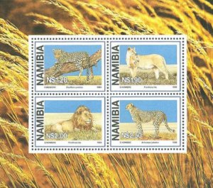 Namibia #881a 1998 Big Cats Lions S/S Mnh **