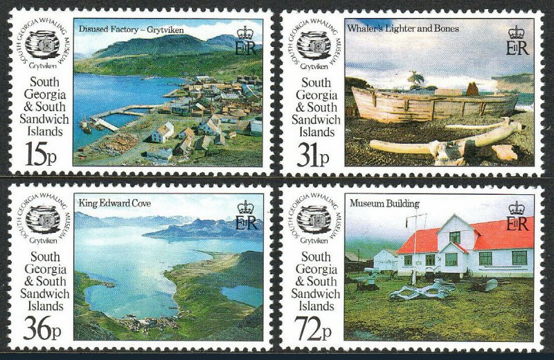 South Georgia 166-169, MNH. South Georgia Whaling Museum, 1993