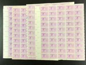 1089   Architects Institute Cent   Lot of 4 sheets  MNH  3 c Sheet of 50    1957