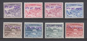 Bangladesh Pakistan Sc 129b/139a MNH. 1971 provisional handstamps in Bengali