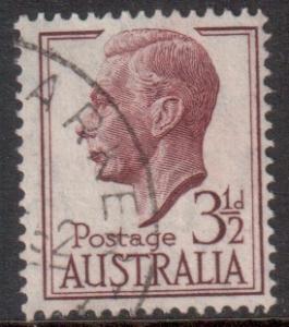 Australia Scott 236 - SG247, 1951 George VI 3.1/2d used