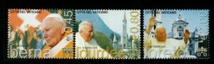 VATICAN CITY SG1455/7 2005 JOURNEYS OF POPE JOHN PAUL II MNH