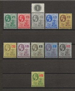 MONTSERRAT 1916/22 SG 49/59 MINT Cat £130