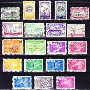 Panama Scott RA31-RA48, RA50-RA51  F to VF mint & used.