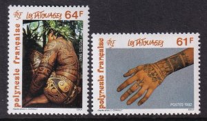 French Polynesia  597-598 MNH VF