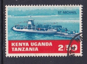 Kenya Uganda  Tanzania    #196   used  1969  water transport   2.50sh