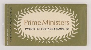 AUSTRALIA 1969 Prime Ministers $1 booklet edition N69/3. MNH **. SG SB45