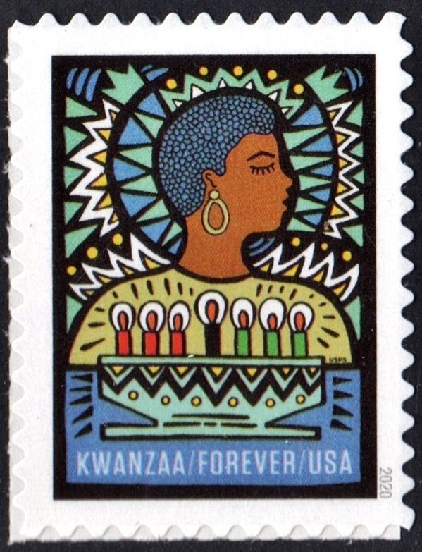 SC#5531 (55¢) Kwanzaa Single (2020) SA