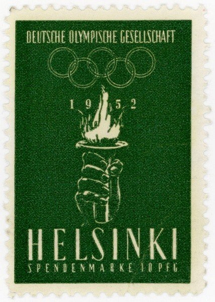 (I.B) Germany Cinderella : Olympics Fund 10pf (Helsinki 1952)