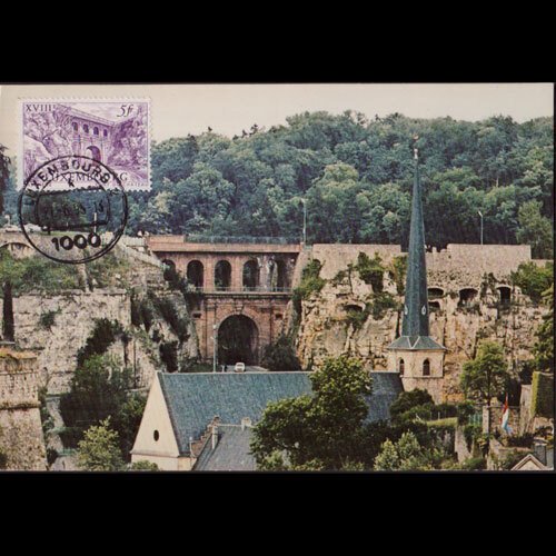 LUXEMBOURG 1995 - Maximum Card - 395 Castle Bridge 5f